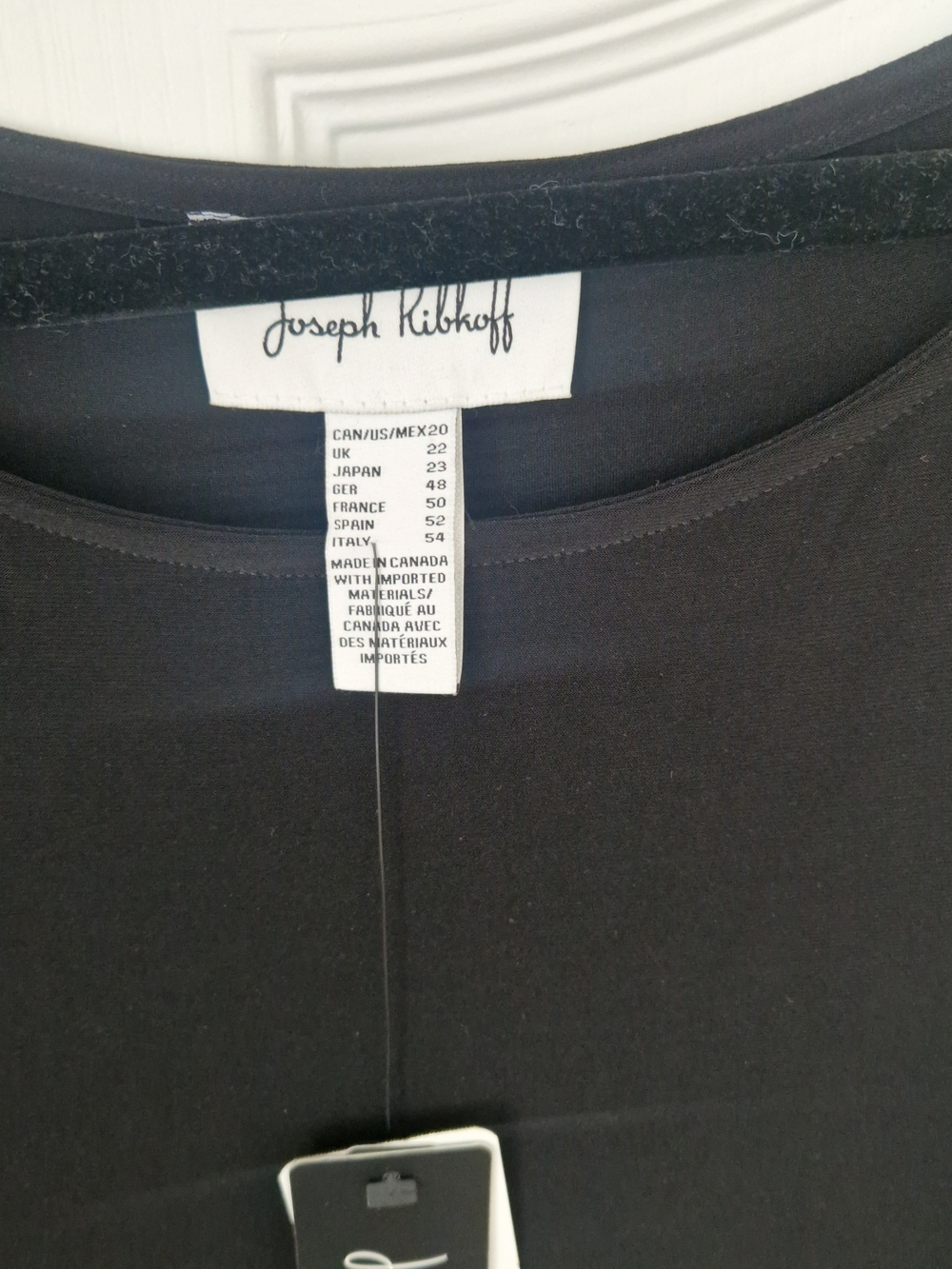 Joseph Ribkoff Black Asymmetrical Draped Maxi Dress - Picture 3 of 3